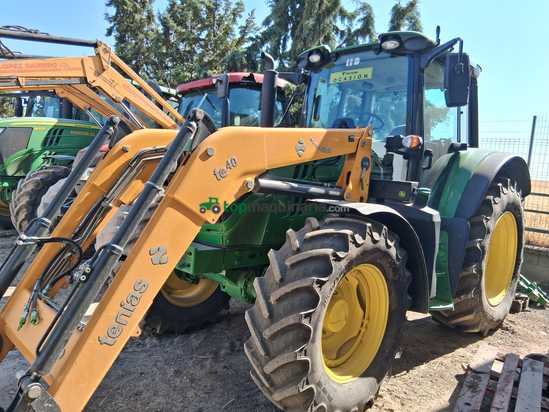 Tractor agrícola - John Deere - 6130M con pala Tenias T40