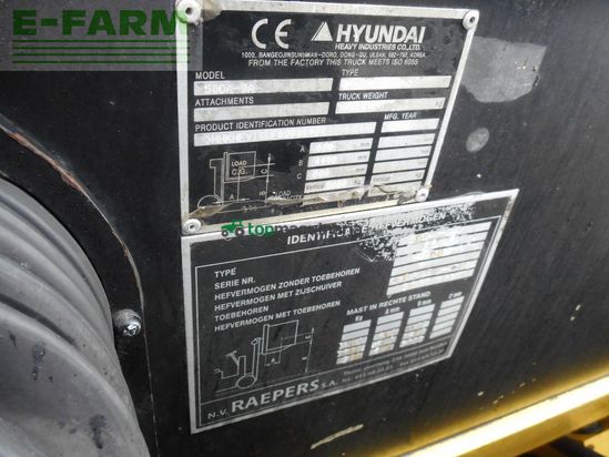 Elevadora - Hyundai - 50da-9a triplex 4,4m + ss + zv + zwillingsreifen