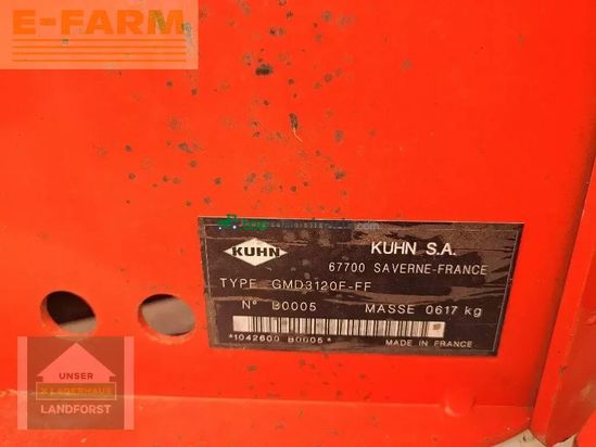 Cortacésped manual - Kuhn - gmd 3120 f-ff