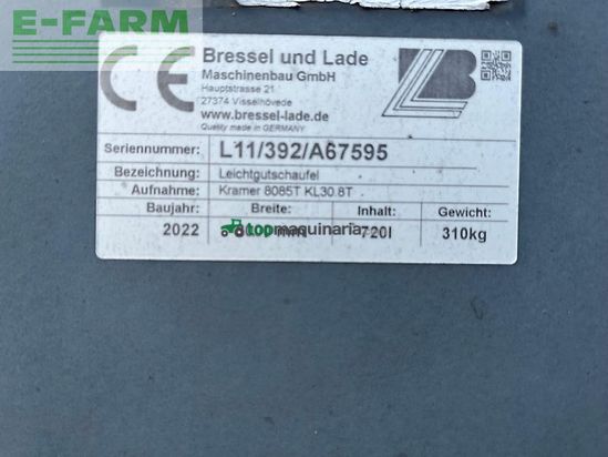 Minicargadora - Bressel und Lade - l11 kl30.8t kramer niedrig