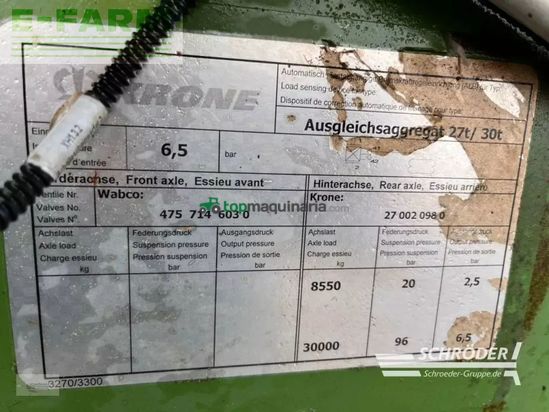 Cinta transportadora de forraje - Krone - tx 560 d