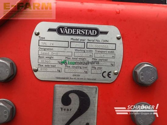 Sembradora monograno mecanica - Väderstad - tempo l 24