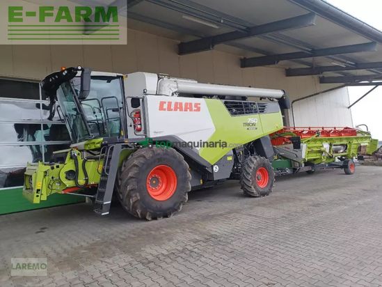Cosechadora de Cereal - Claas - trion 750 montana + v 770