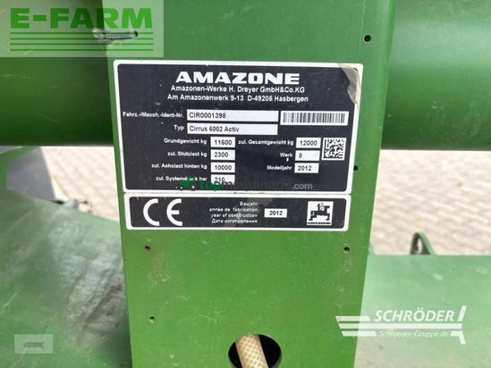 Combinado de siembra - Amazone - cirrus 6002 active