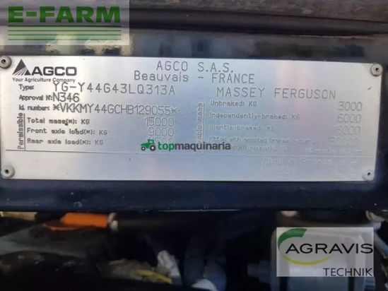 Tractor agrícola - Massey Ferguson - mf 8727 s dyna-vt