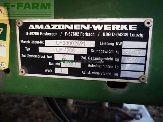 Atomizador - Amazone - uf 1200 feldspritze
