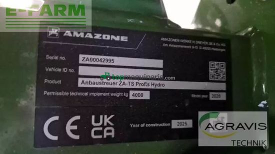 Esparcidor - Amazone - za-ts 2600 super profis hydro