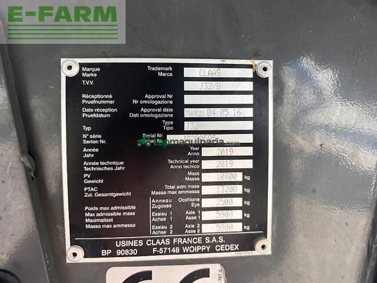 Empacadora gigant - Claas - quadrant 5300 rf