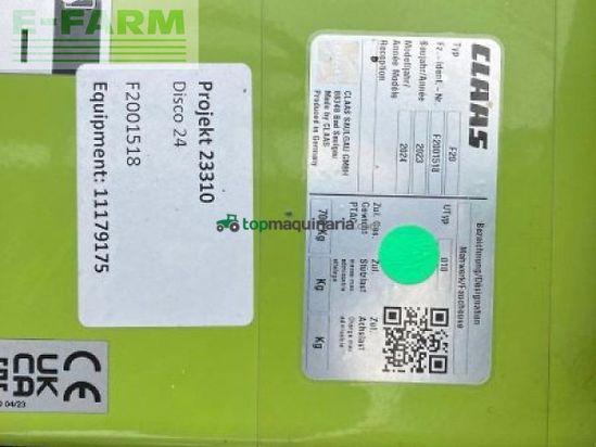 Cortacésped manual - Claas - mähwerk disco 24