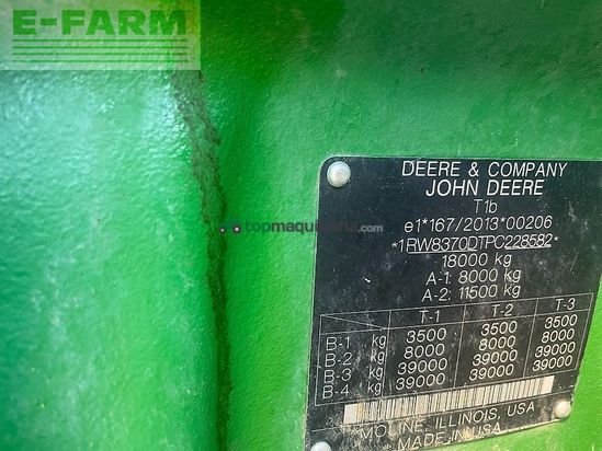 Tractor agrícola - John Deere - 8r370 / 8r 370