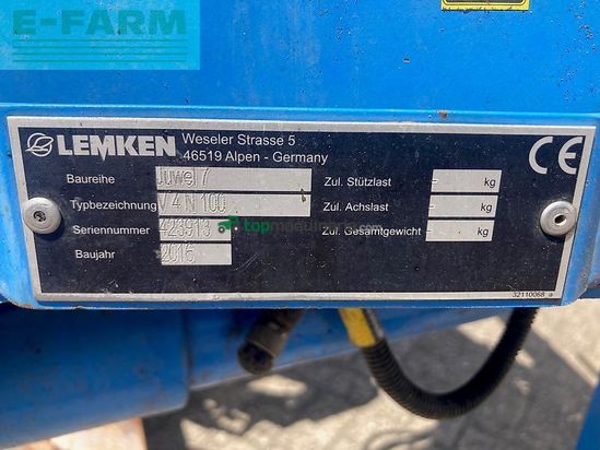 Arado - Lemken - juwel 7 v 4 n 100 met flexpack