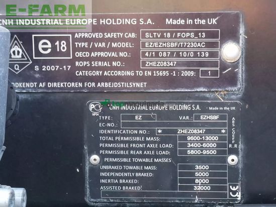 Tractor agrícola - New Holland - t7.230 ac