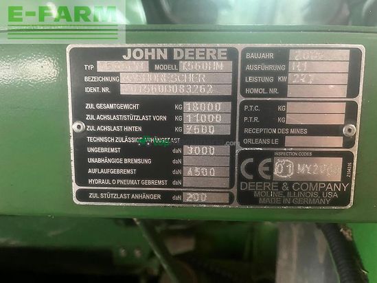 Cosechadora de Cereal - John Deere - t560 hm