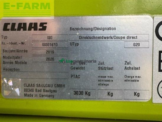 Cabezal - Claas - direct disc 600