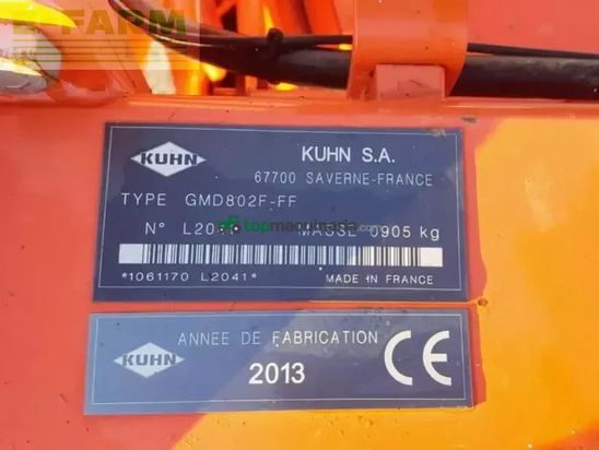 Cortacésped manual - Kuhn - gmd 802f-ff frontscheibenmähwerk