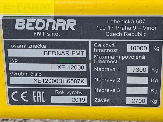 Grada de disco - Bednar - swifterdisc xe 12000