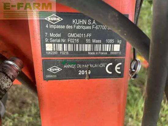 Cortacésped manual - Kuhn - gmd 4011 ff