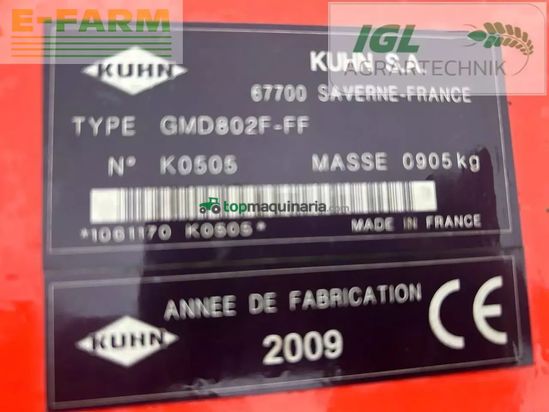 Cortacésped manual - Kuhn - gmd 802 f