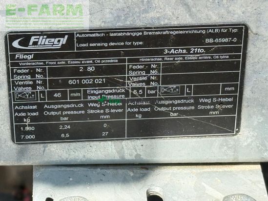 Remolqu agrícola - Fliegl - DPW 210 Ballentransporter