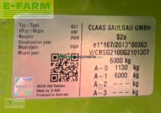 Rastrillo - Claas - liner 4900 business pro - vorführgerät