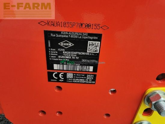 Remolqu esparcidor - Kuhn - euromix 870