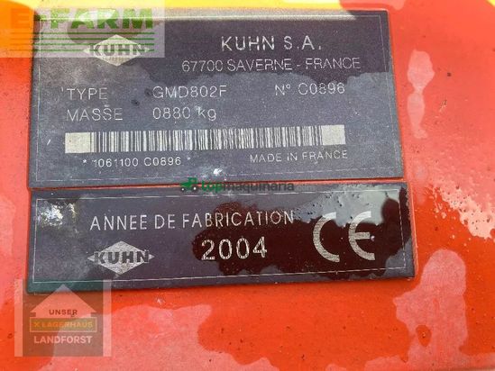 Cortacésped manual - Kuhn - gmd 802 f