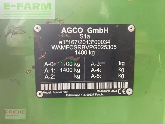 Rastrillo - Fendt - former 880