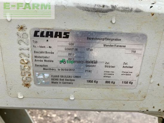 Henificador - Claas - volto 1100 t