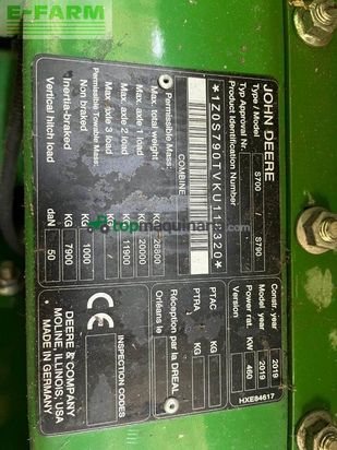 Cosechadora de Cereal - John Deere - s790 i