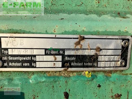 Remolqu agrícola - Fortschritt - hw80