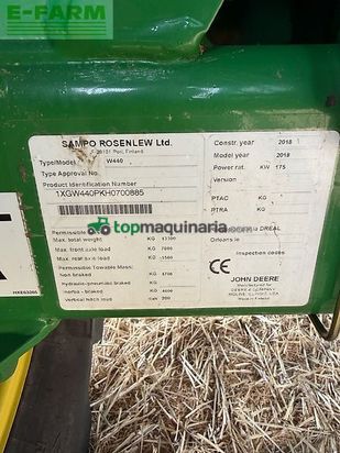 Cosechadora de Cereal - John Deere - w440
