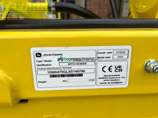 Cabezal - Kemper - 475 pro inkl. 400f fahrwerk