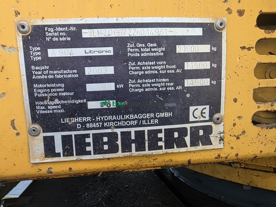 Excavadora - A 904 LITRONIC