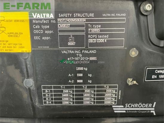 Tractor agrícola - Valtra - t 174 ed smarttouch | rtk | unlimited