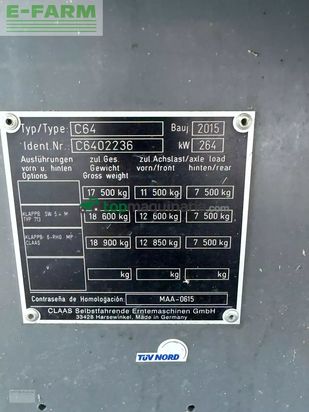 Cosechadora de Cereal - Claas - lexion 650 (stage iiib)