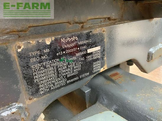 Tractor agrícola - Kubota - m9540 hydraulic shuttle tractor (st25480)