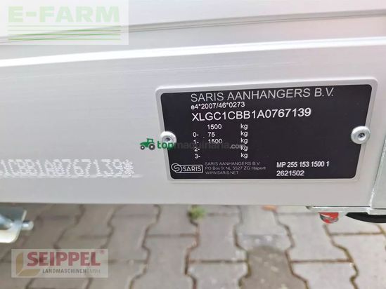 Remolqu agrícola - Saris - mc alu pro 255 153 1500 1
