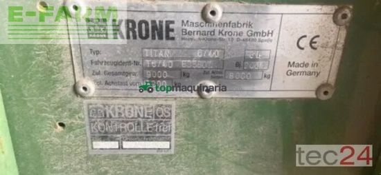 Remolqu agrícola - Krone - titan gl all in 40