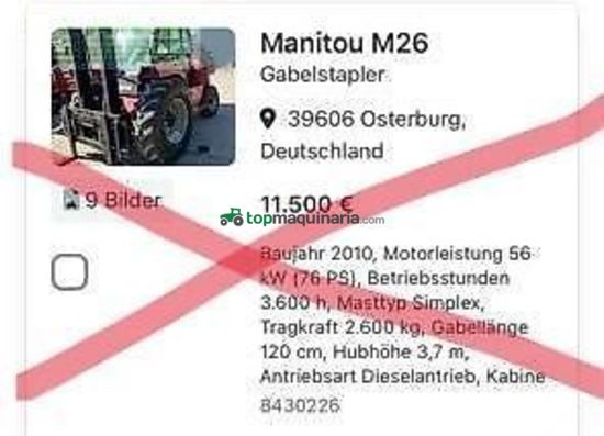 Elevadora - Manitou - m26