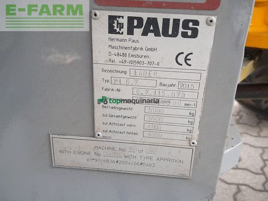 Minicargadora - Paus - rl 6.7