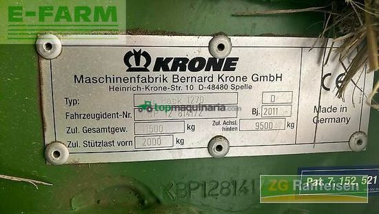 Empacadora gigant - Krone - 1270 xc