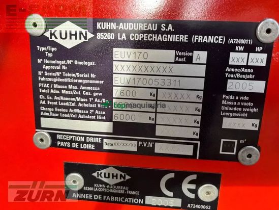 Remolqu esparcidor - Kuhn - euromix euv170
