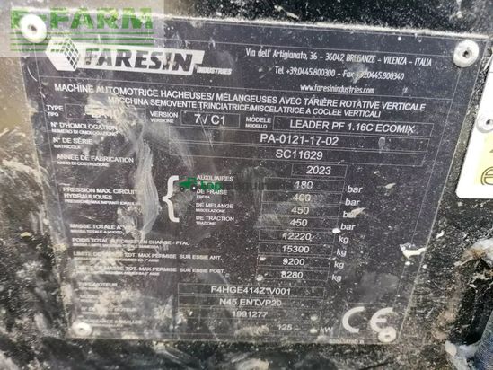 Remolqu esparcidor - Faresin - leader pf1.16 c ecomix