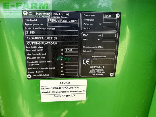 Cabezal - John Deere - 740pf