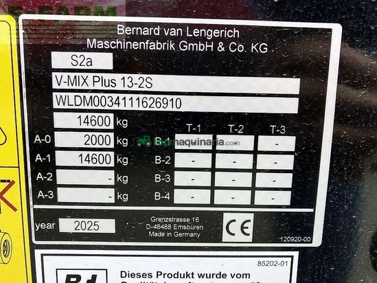 Remolqu esparcidor - BVL - v-mix plus 13-2s wiegesystem