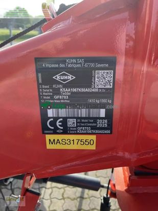 Henificador - Kuhn - gf 8703