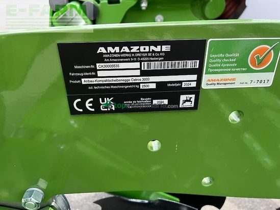 Grada de disco - Amazone - catros+ 3003 inkl. kw 3002-580