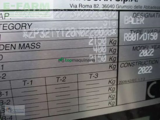 Empacadora gigant - New Holland - br 150 utility