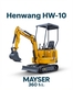 Miniexcavadora Hengwang HW-10