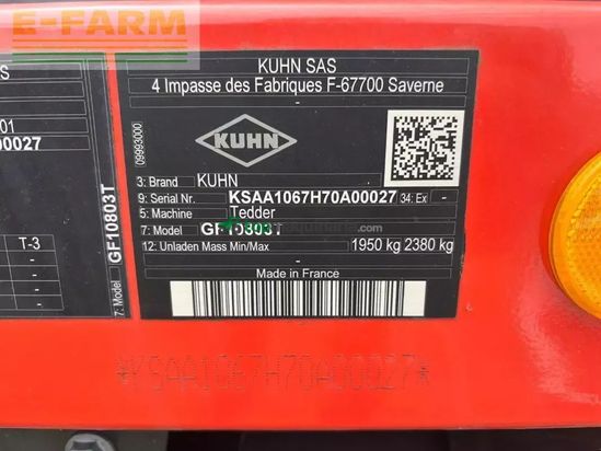 Henificador - Kuhn - gf 10812 t